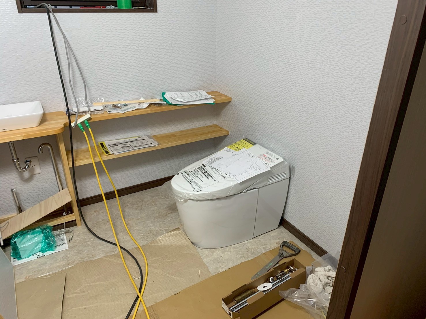 交換後のトイレ