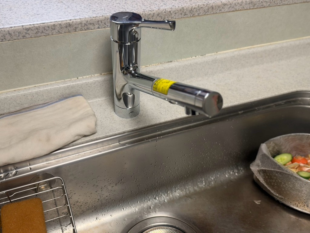 交換後のキッチン水栓