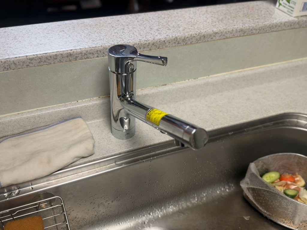 交換後の吐水口まわり